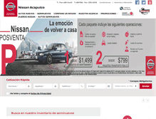 Tablet Screenshot of nissanacapulco.com.mx